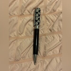 Black and Silver Coach Pen